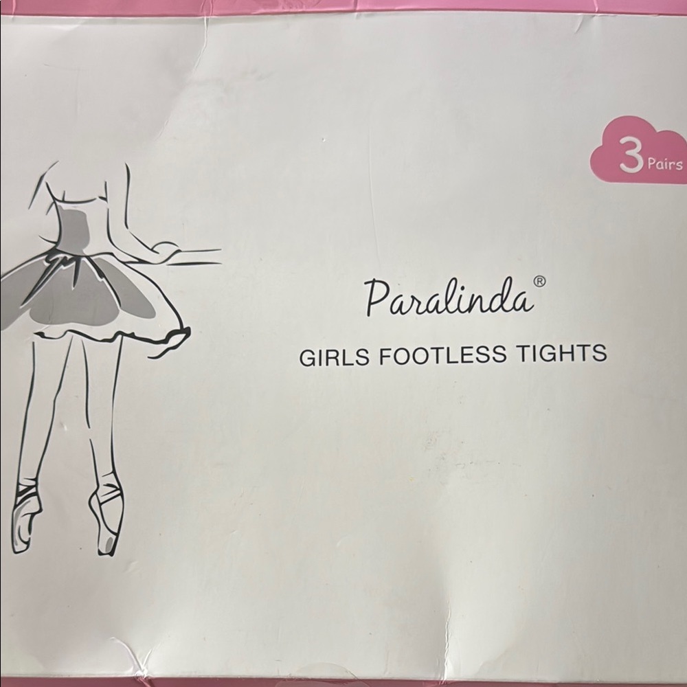 Paralinda Girls Navy Blue 3 pack of Footless Tights.  Age 11-13
